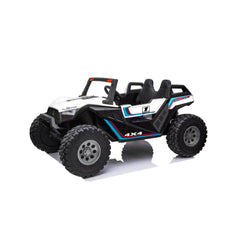 24v Dune Buggy 2 Seater Off-Road UTV Electric Motorized Kids' Ride-on Car Parental Remote Control Perfect Gift Limited Edition White- Kids On Wheelz