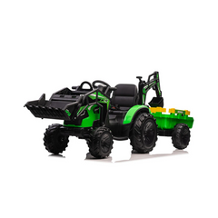 2023 Farm Tractor 24V Kids Ride On Car with Tipper and Shovel/Digger -Kids On Wheelz