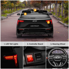 Chevrolet Blazer SS 24V 2 Seater Ride on Car for Kids with Parental Remote Control, Lights and Music