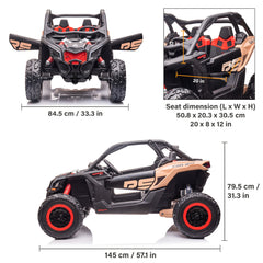 48V CAN-AM Maverick RS Edition 2 Seater Buggy Electric Kids' Ride-On Car with Parental Remote Control Perfect Gift