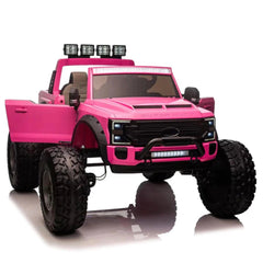 2025 Ultimate Luxury Off-road Lifted 2 Seaters 24V Licensed Ford Super Duty F450 Electric Kids' Ride On Car with Remote Control