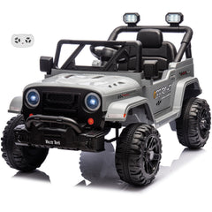 Jeep 12V Kids Ride On Car Toy with Open Doors, Realistic Lights and Remote Control -VOLTZ TOYS