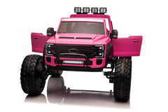 2025 Ultimate Luxury Off-road Lifted 2 Seaters 24V Licensed Ford Super Duty F450 Electric Kids' Ride On Car with Remote Control