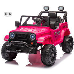 Jeep 12V Kids Ride On Car Toy with Open Doors, Realistic Lights and Remote Control -VOLTZ TOYS