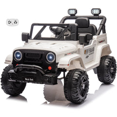 Jeep 12V Kids Ride On Car Toy with Open Doors, Realistic Lights and Remote Control -VOLTZ TOYS